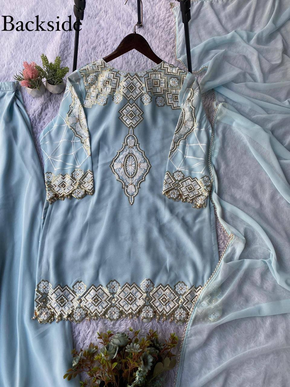 TOP PALAZZO WITH DUPATTA SET