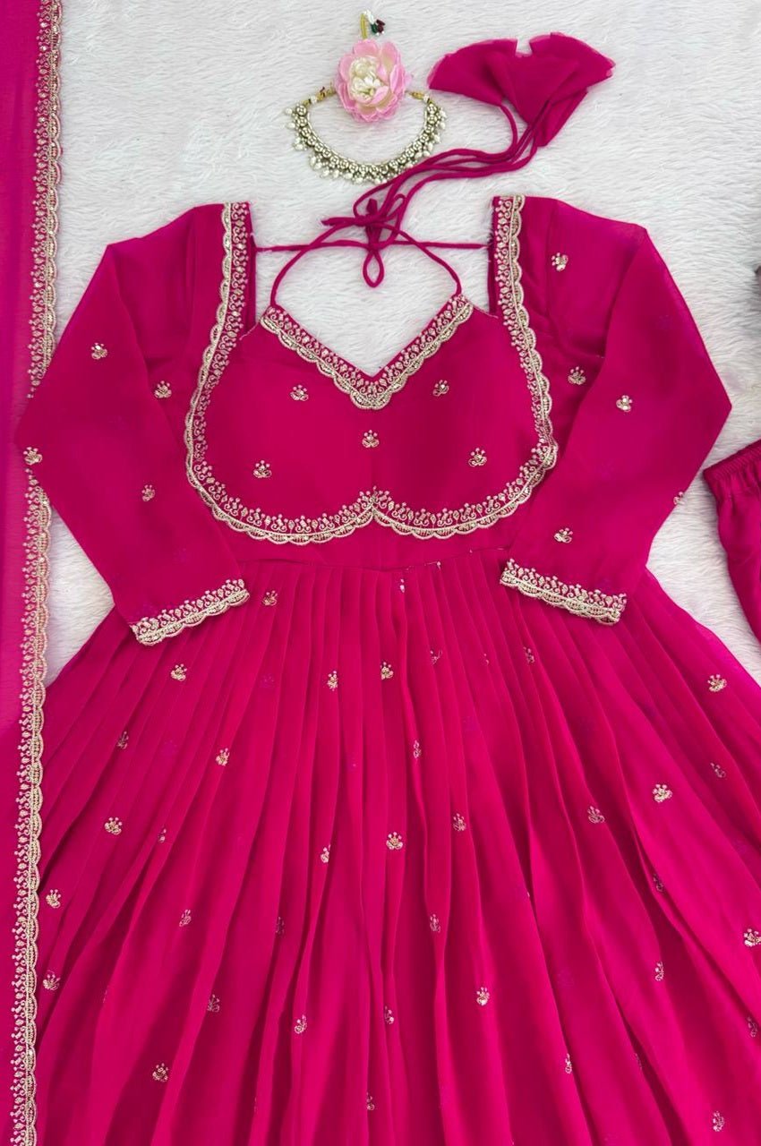 Pink Color Apsara Suit Set