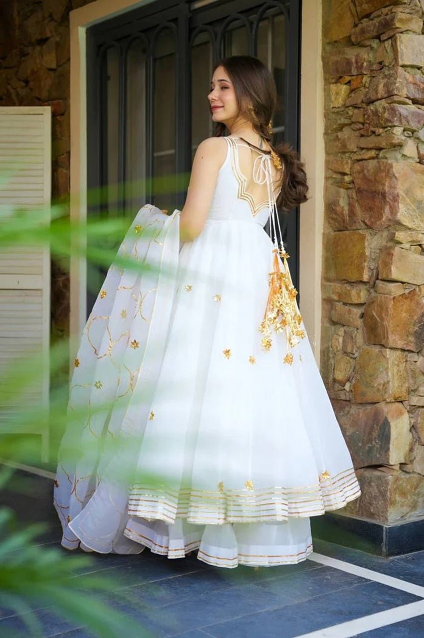 Light Ivory Soft Chiffon Kurta Set