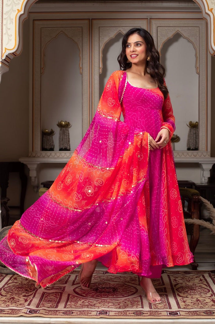 Exotic Rangoli Georgette Suit Set