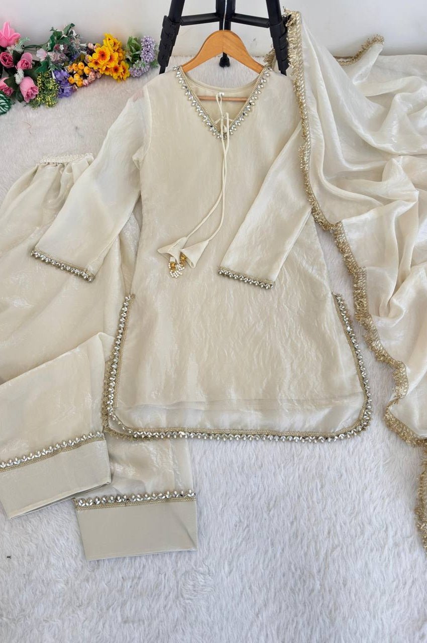Misty Beige Farsi Style Salwar Suit