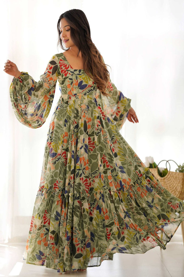 Floral Print Maxi Dress