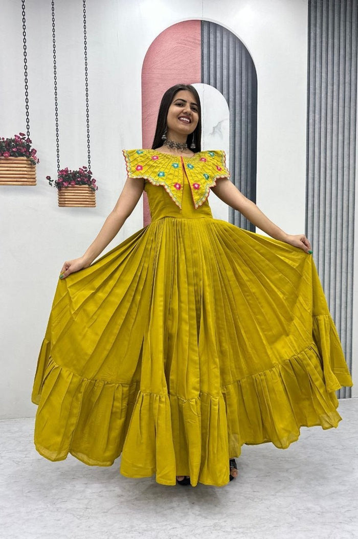 Premium Holy Gold Roman Fabric Gown