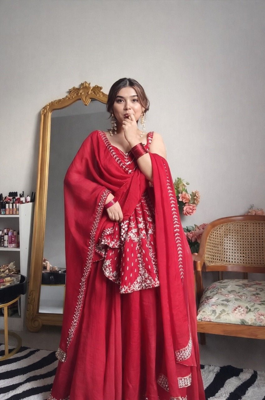 Gulal Georgette Sharara Set