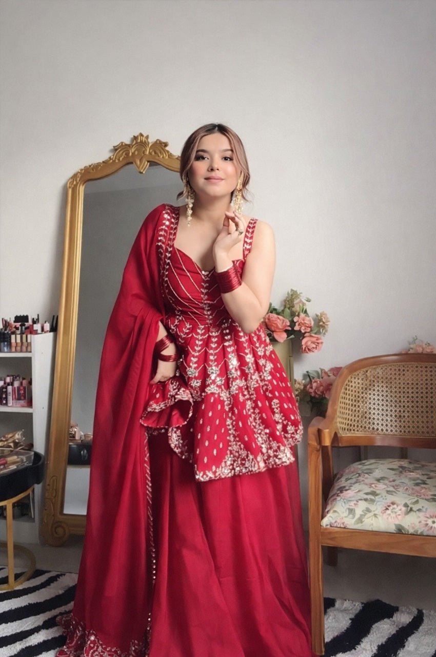Gulal Georgette Sharara Set