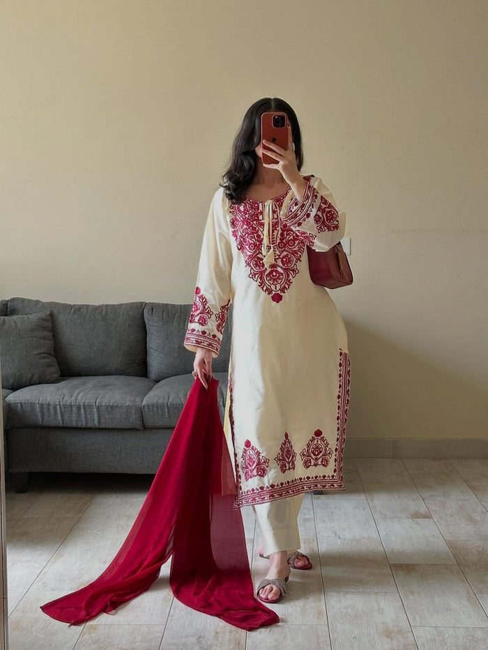 Desginer silk suit
