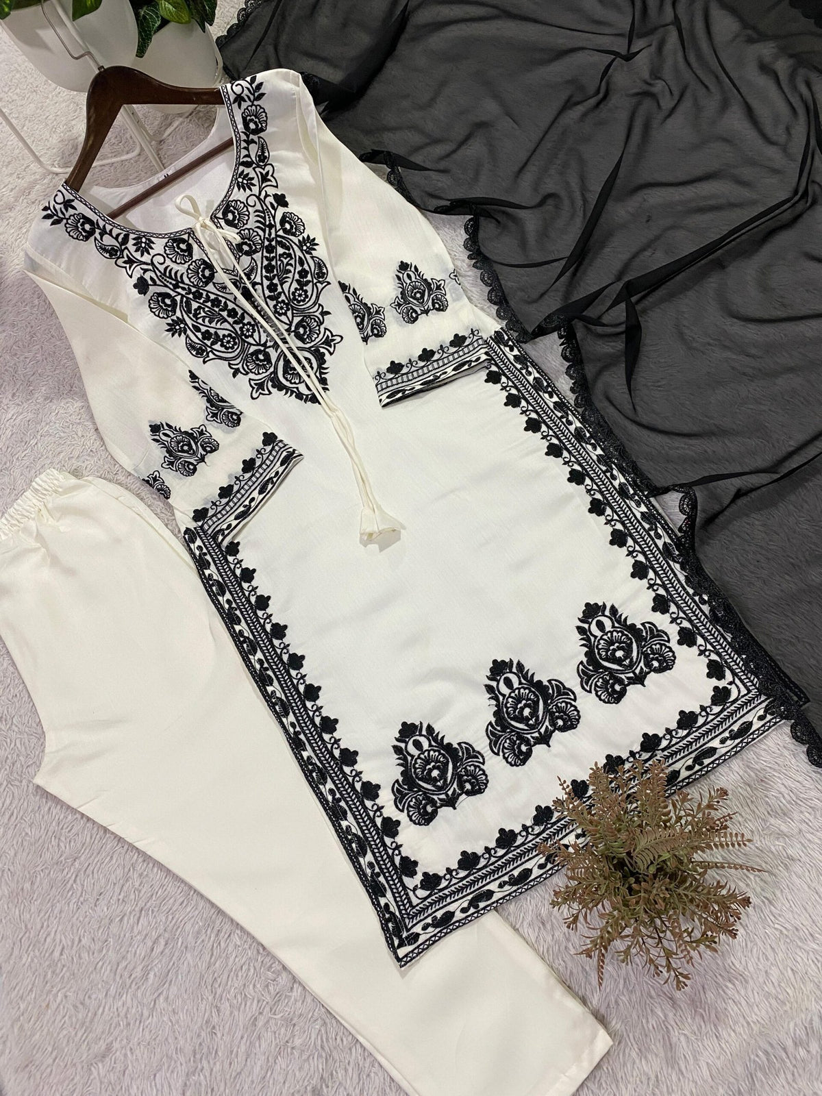 Desginer silk suit