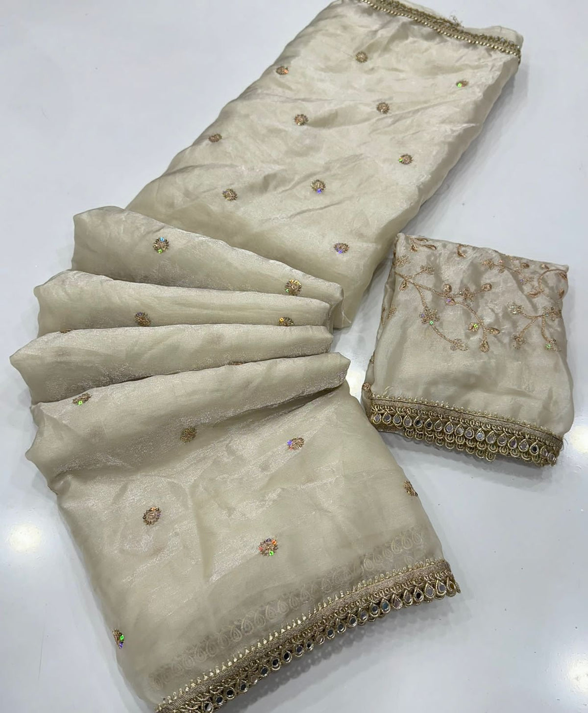 White Heavy Saree