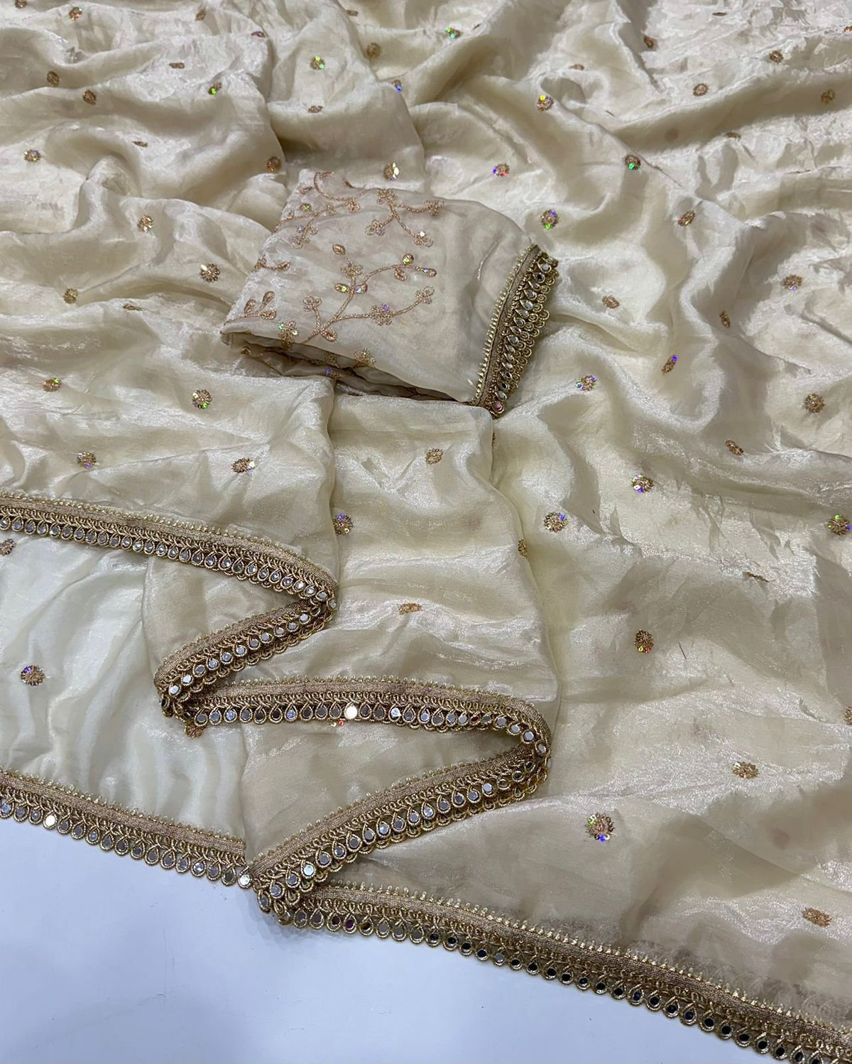 White Heavy Saree