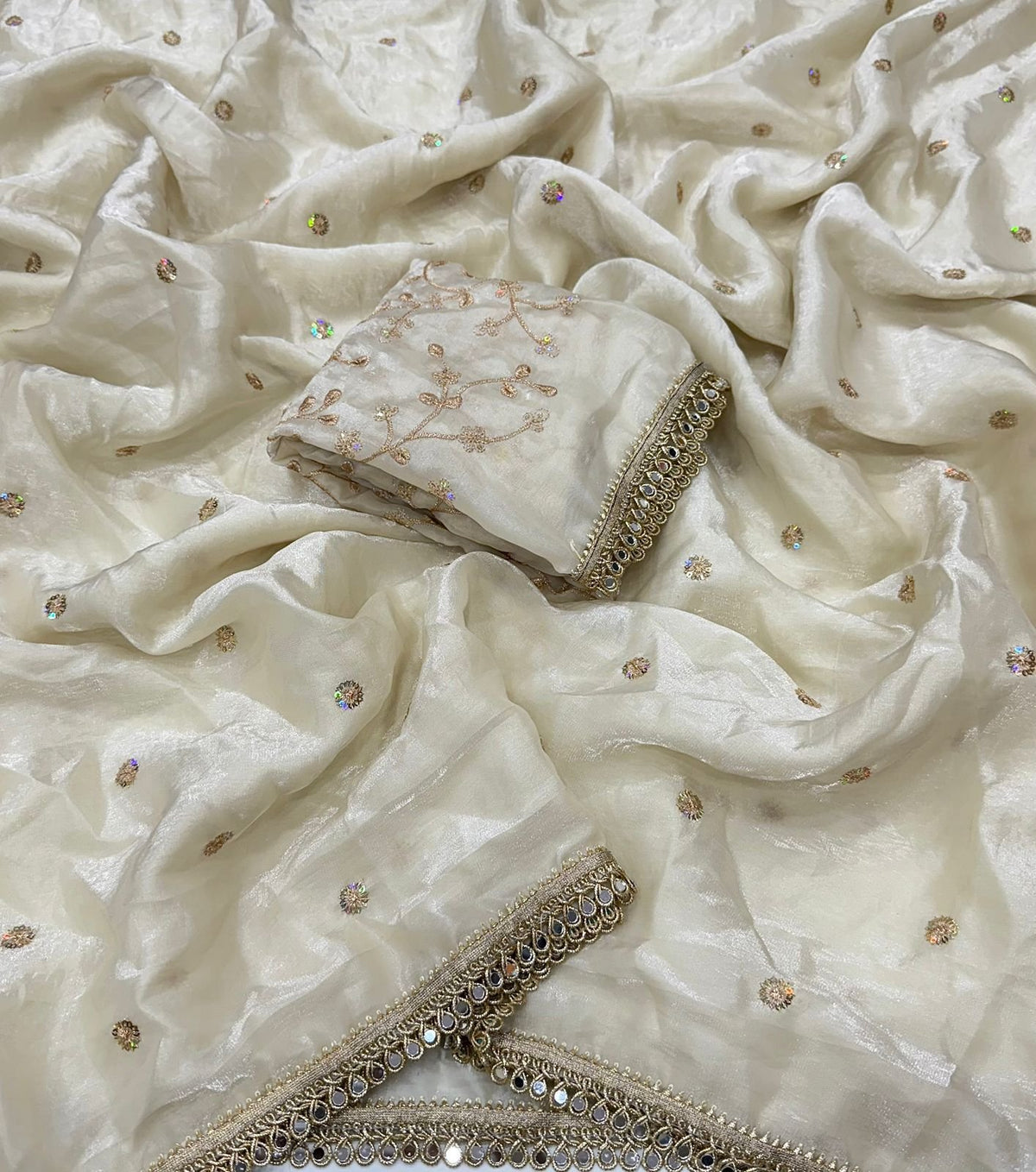White Heavy Saree