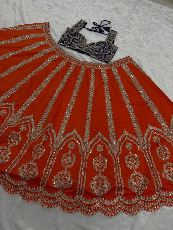 Premium Silk Two Tone Lehenga