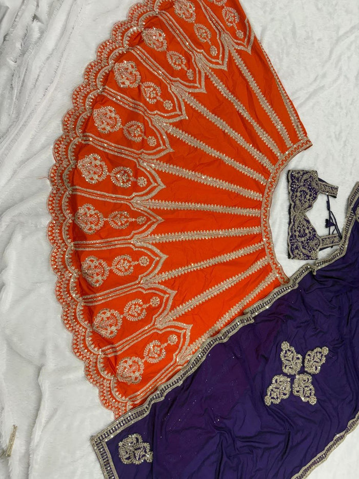 Premium Silk Two Tone Lehenga