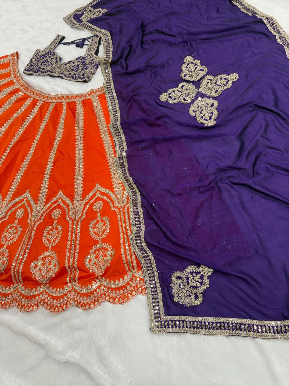 Premium Silk Two Tone Lehenga