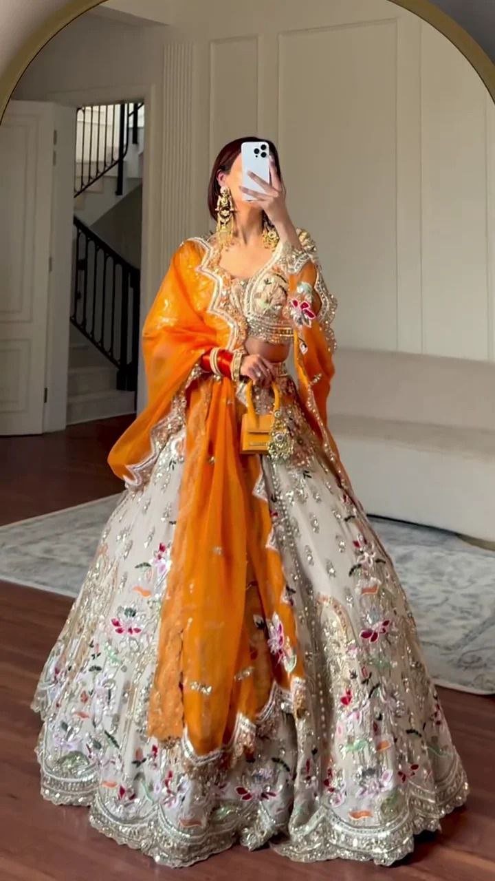 Premium French Crape Silk Lehenga