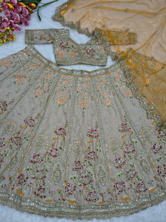 Premium French Crape Silk Lehenga