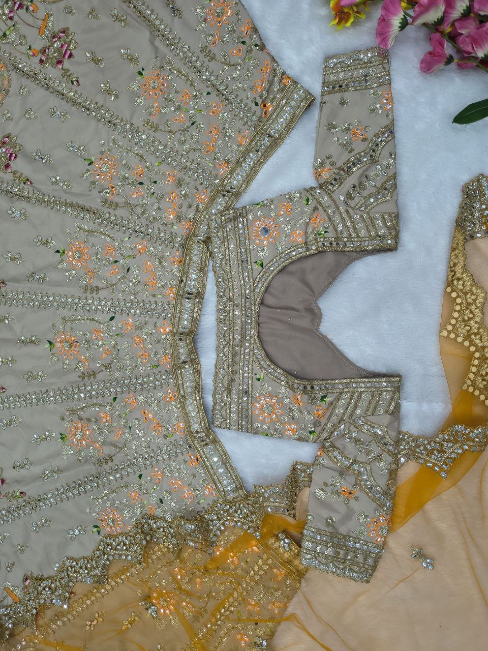 Premium French Crape Silk Lehenga