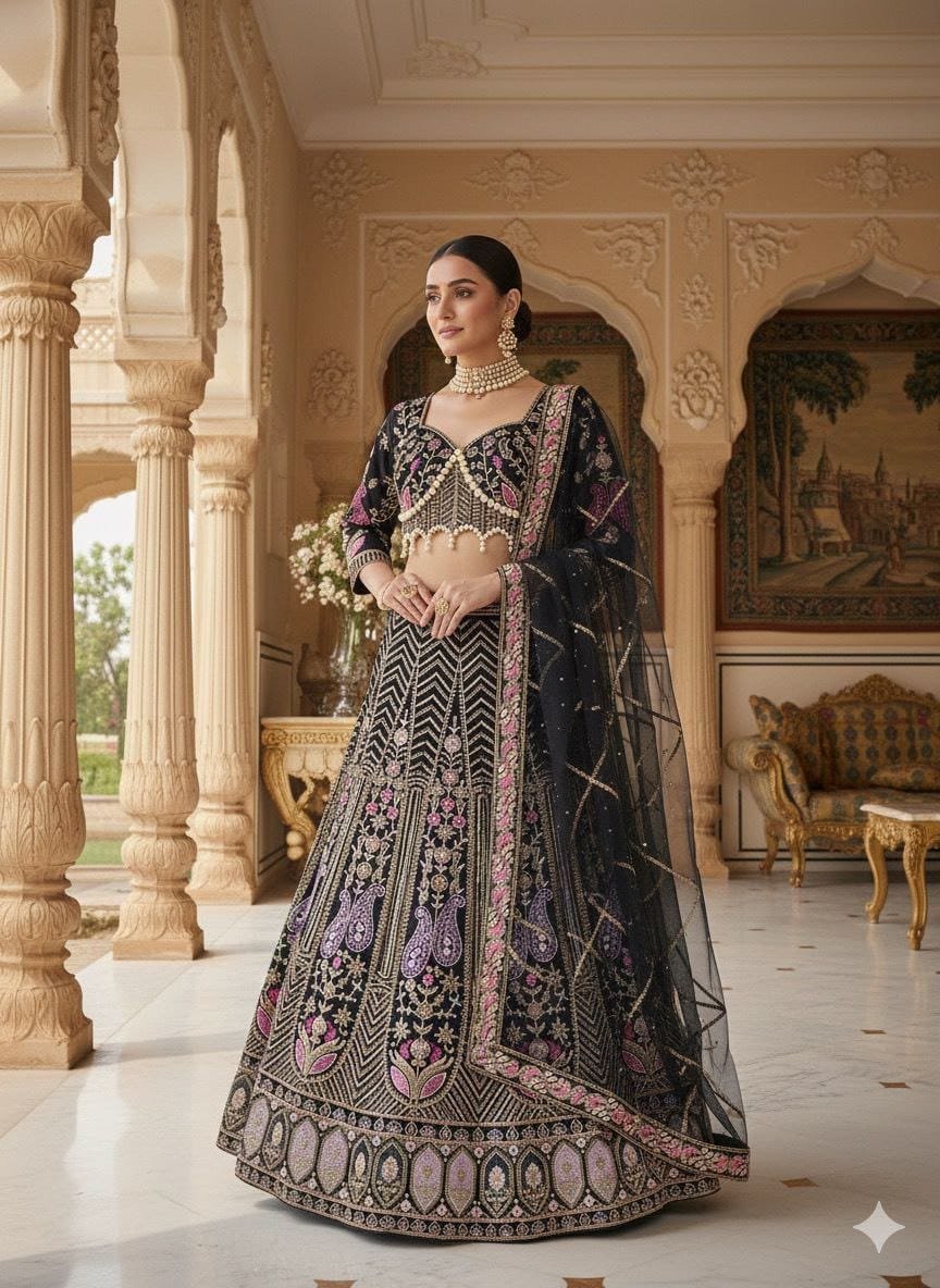 Premium Kasturi Silk Lehenga