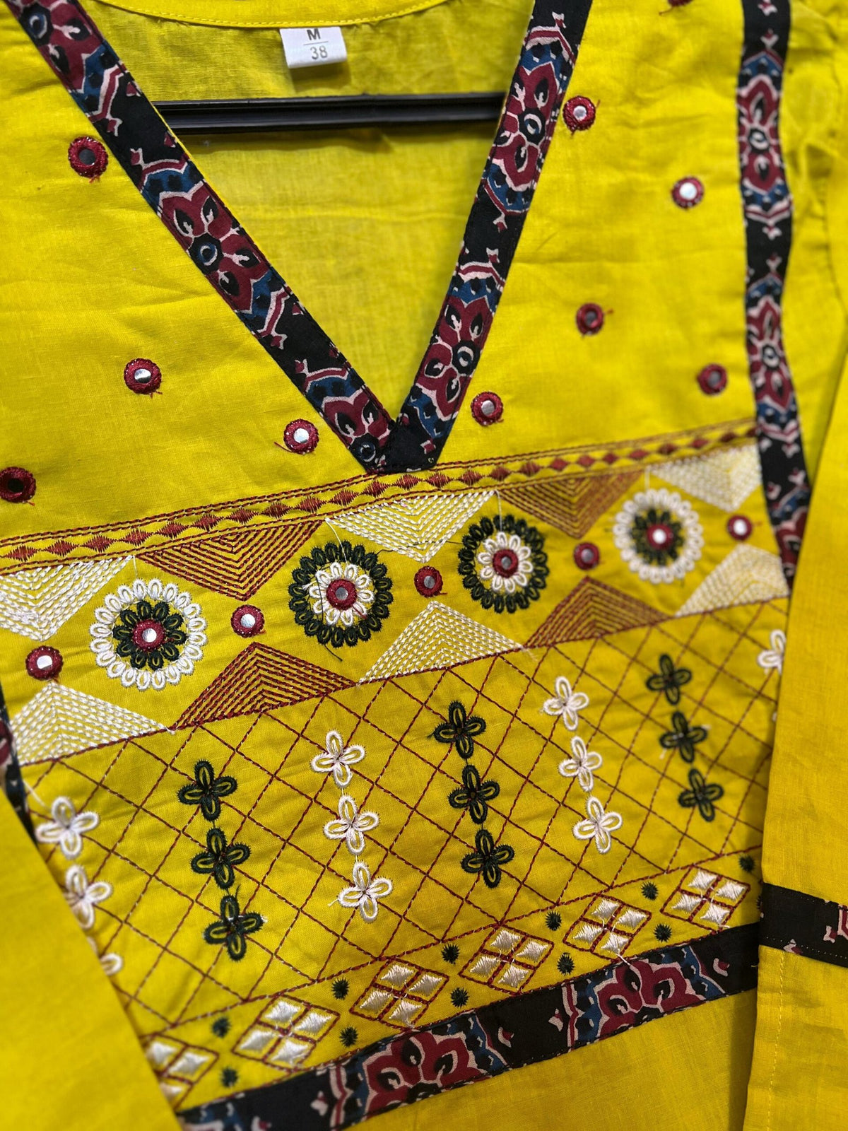Embroidered Cotton Kurti Pant