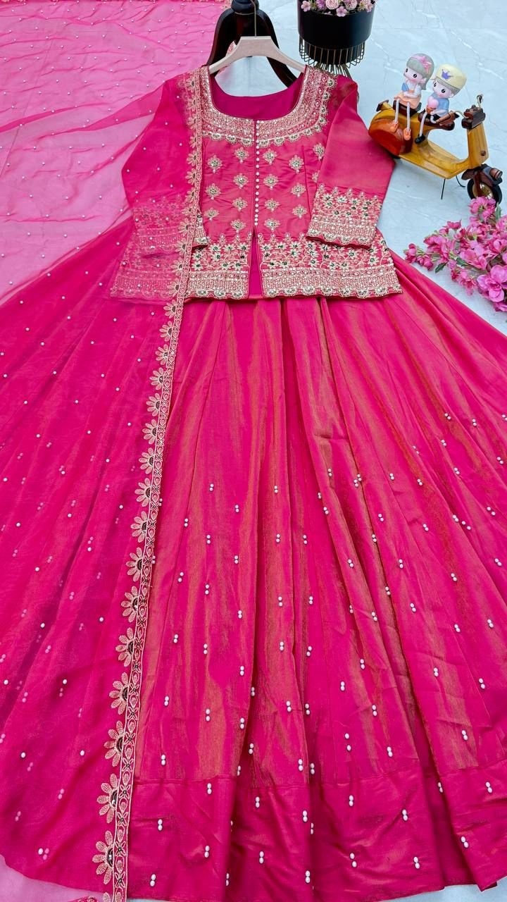 Party Top Lehenga & Dupatta Set