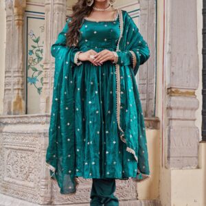 fendy silk anarkali