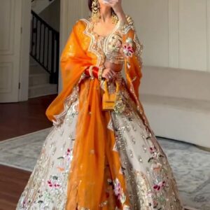 Premium French Crape Silk Lehenga