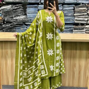 Beautiful Katha work on kurti