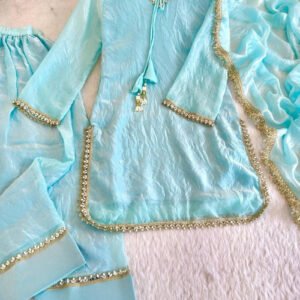 Icy Blue Farsi Style Salwar Suit