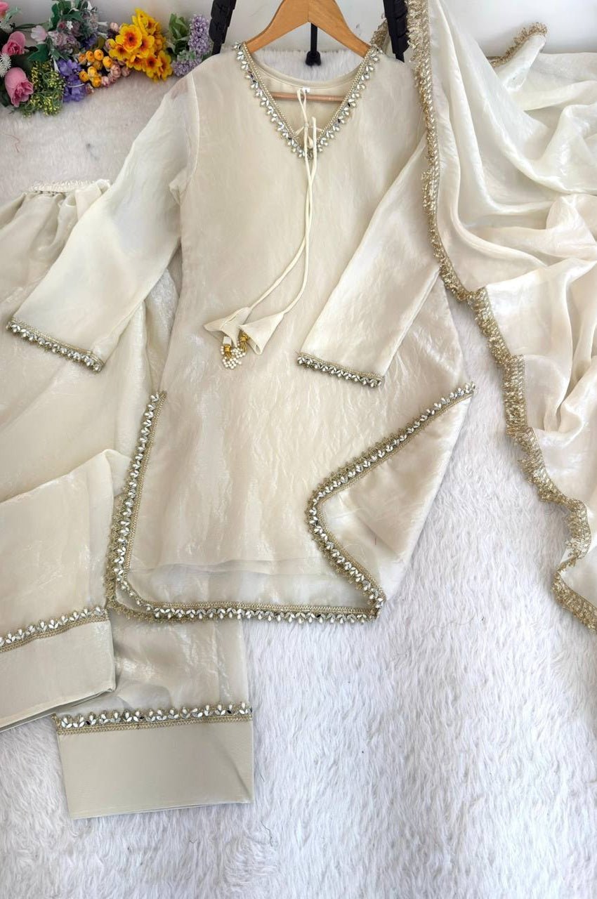 Misty Beige Farsi Style Salwar Suit Misty Beige Farsi Style Salwar Suit