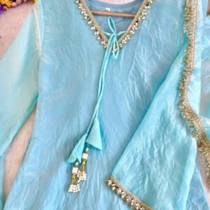 Icy Blue Farsi Style Salwar Suit
