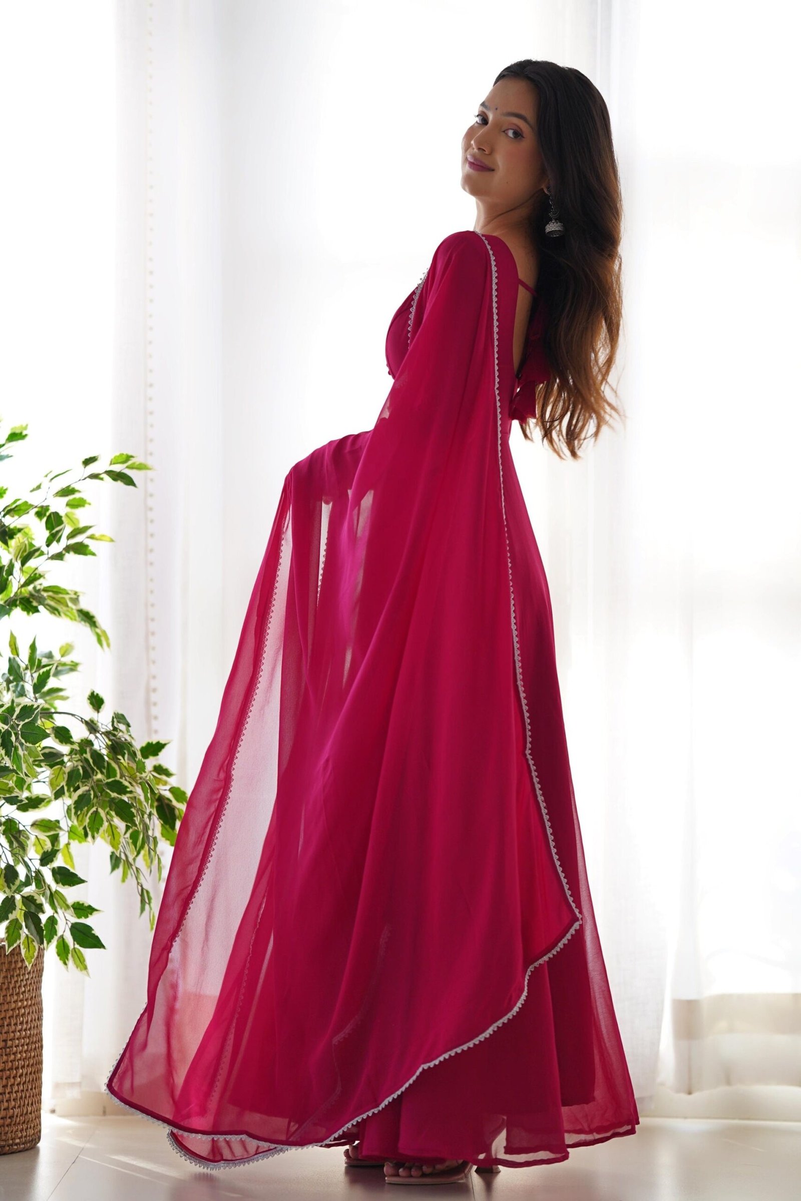 Upgrade Your Wardrobe with the Exquisite Wine Color Designer Yoke Neck Gown with Dupatta Upgrade Your Wardrobe with the Exquisite Wine Color Designer Yoke Neck Gown with Dupatta