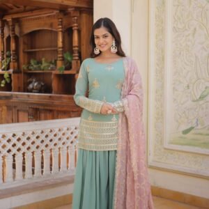 Light Green Palazzo Suit with Dupatta