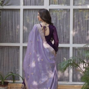Purple Wedding Wear Gown