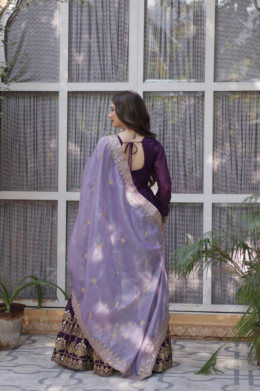 Purple Wedding Wear Gown Purple Wedding Wear Gown