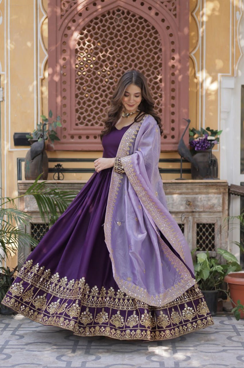 Purple Wedding Wear Gown Purple Wedding Wear Gown