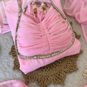 Pink Fancy Anarkali Gown Set