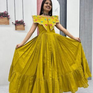 Premium Holy Gold Roman Fabric Gown