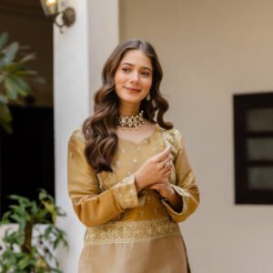 Banarasi Viscose Co-Ord Set – Elegant Ethnic Fusion