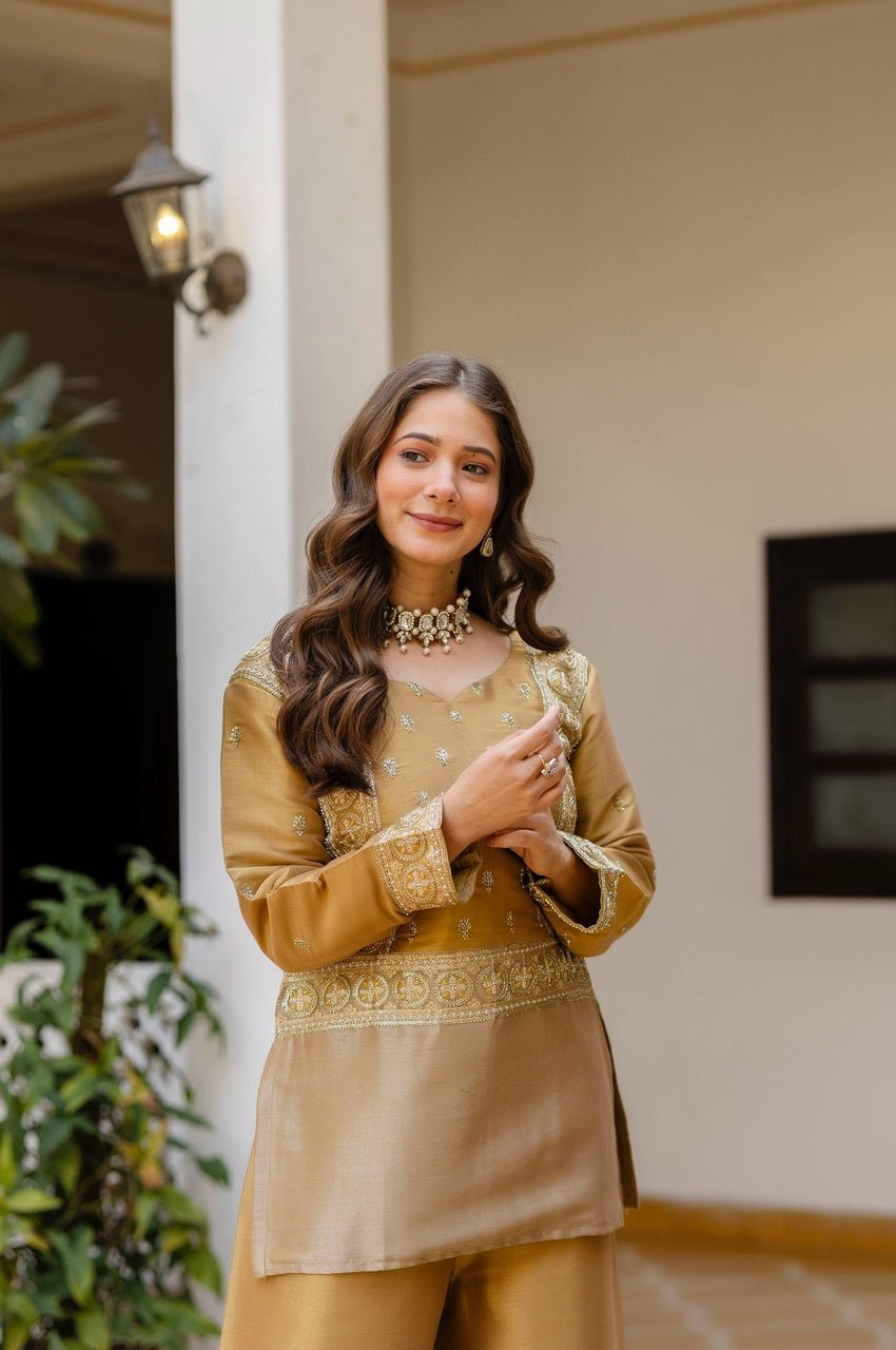 Banarasi Viscose Co-Ord Set – Elegant Ethnic Fusion Banarasi Viscose Co-Ord Set – Elegant Ethnic Fusion