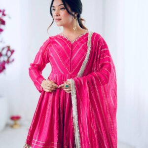 Exotic Pink Designer Sharara Suit Set