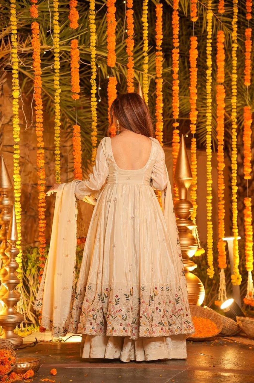 Off-White Wedding Special Palazzo Suit Set Off-White Wedding Special Palazzo Suit Set