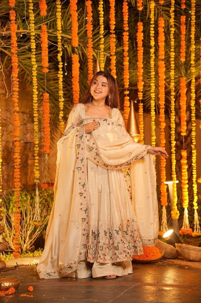 Off-White Wedding Special Palazzo Suit Set Off-White Wedding Special Palazzo Suit Set